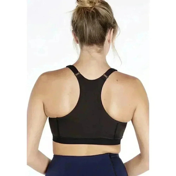 Ruby Ribbon Womens 32 Demiette sports Bra Black Removable Pads Adjustable 3042 - Picture 2 of 11